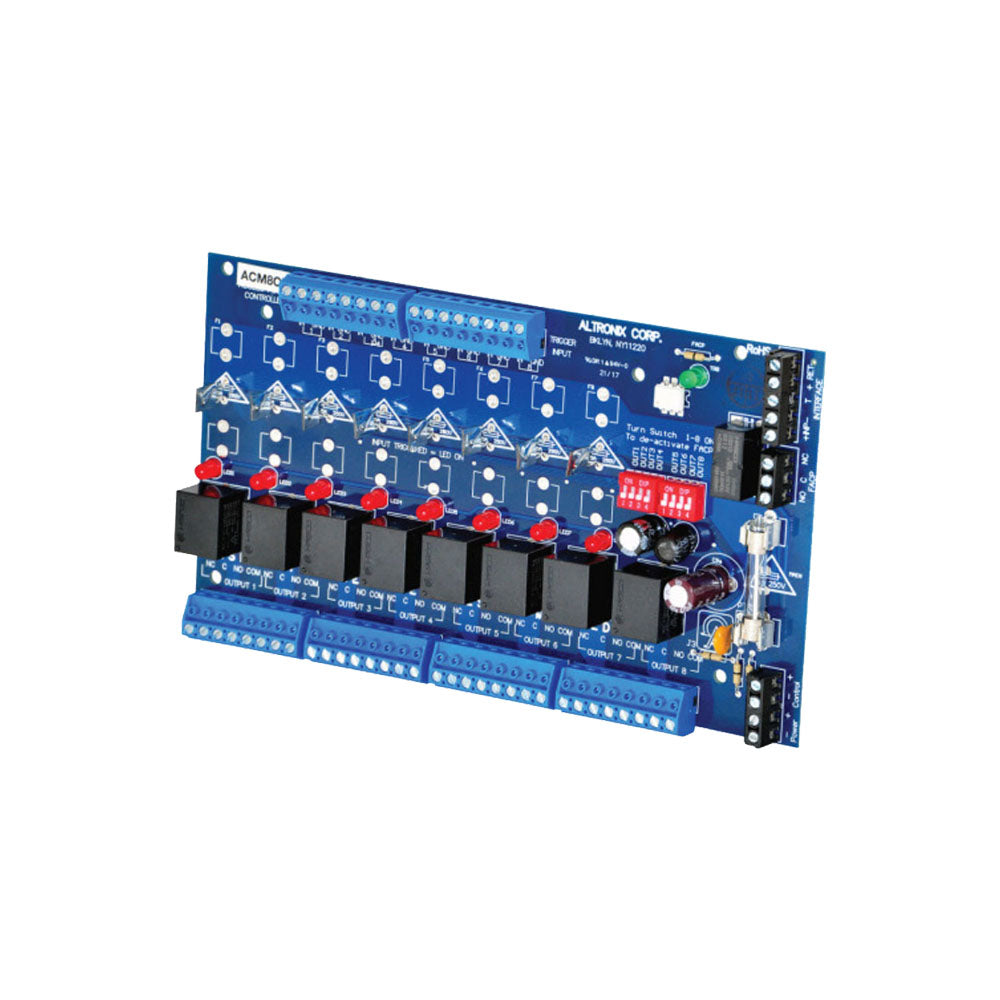 Altronix - ACM8CB - Access Power Controller - 8 PTC Class 2 Relay Outputs