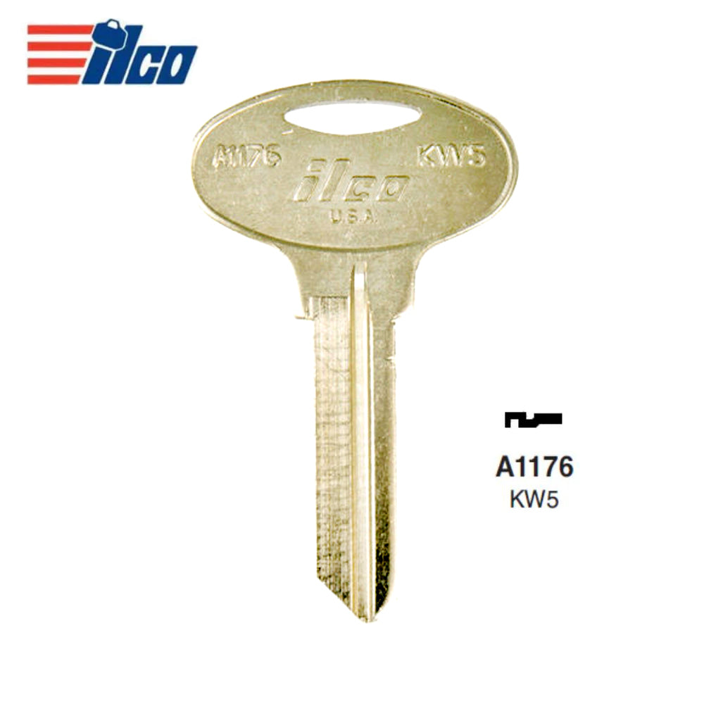 ILCO A1176-KW5 6-Pin Kwikset Key Blank