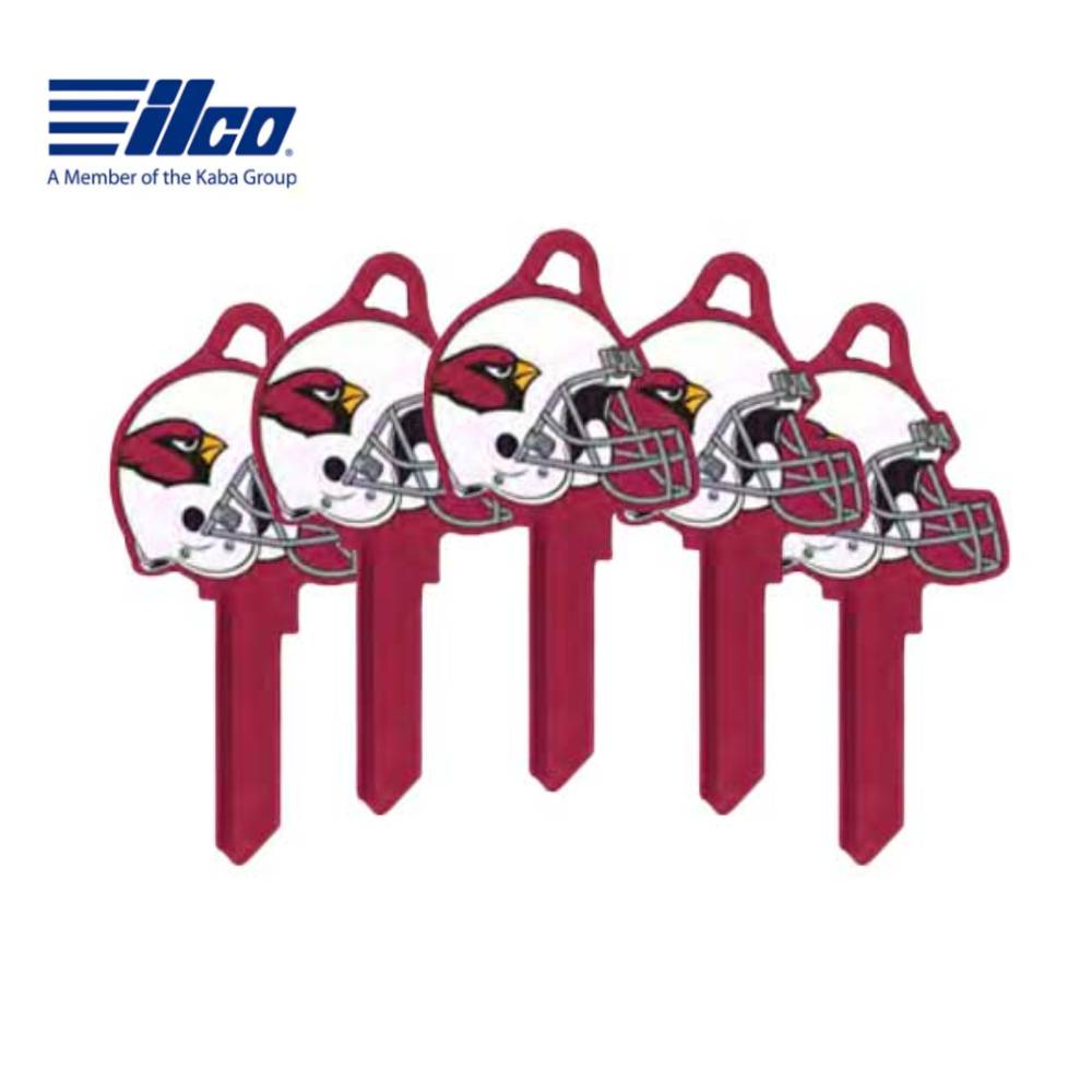 ILCO - NFL-KW1 TeamKeys - Helmet Edition Key Blank - Arizona Cardinals - Pack of 5