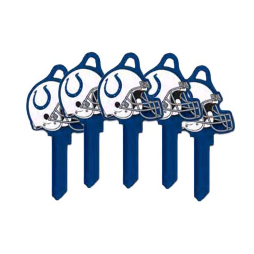 ILCO - NFL-KW1 TeamKeys - Helmet Edition Key Blank - Indianapolis Colts - Pack of 5
