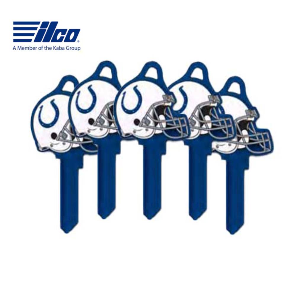 ILCO - NFL-KW1 TeamKeys - Helmet Edition Key Blank - Indianapolis Colts - Pack of 5