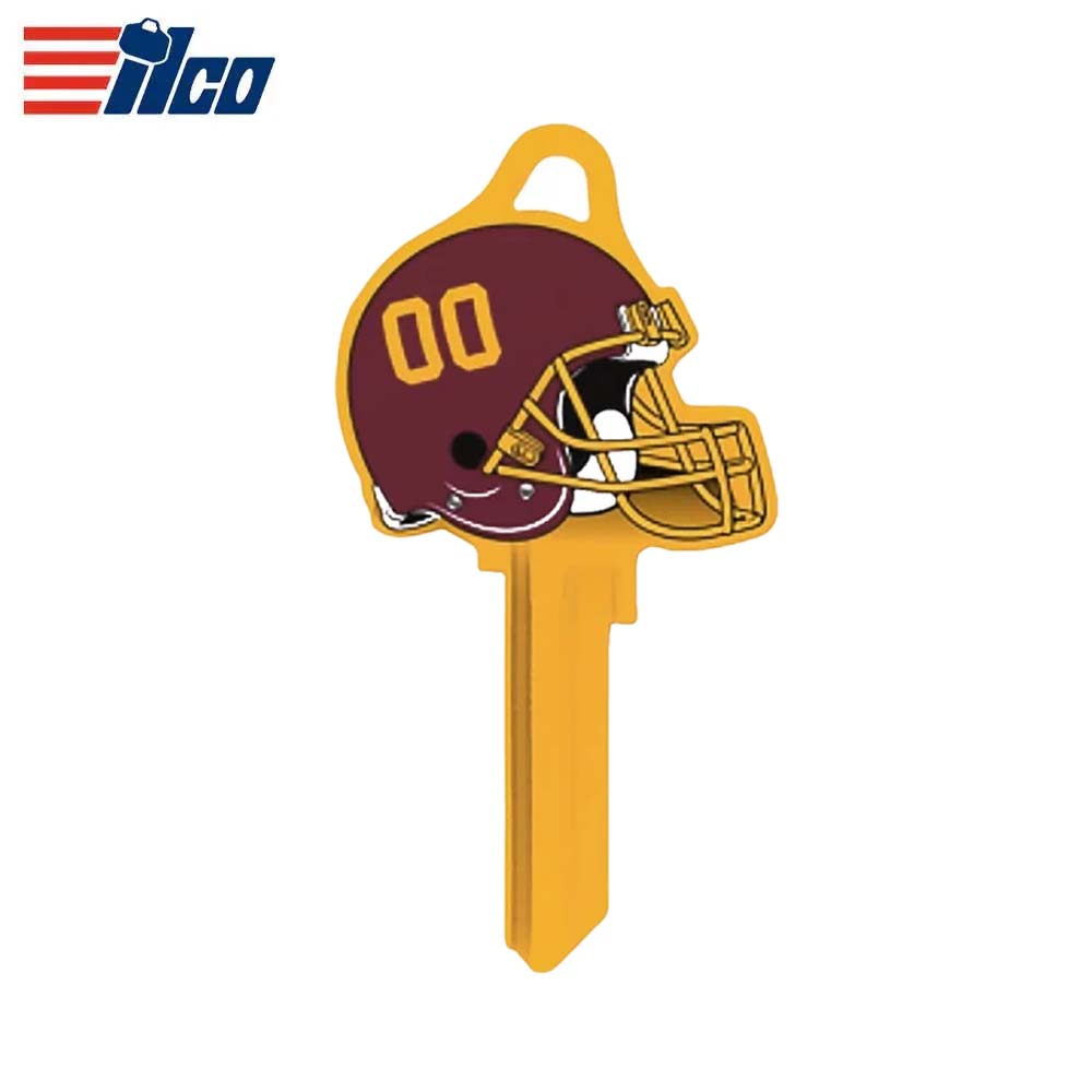 ILCO - NFL-KW1 TeamKeys - Helmet Edition Key Blank - Washington Football Team - Pack of 5
