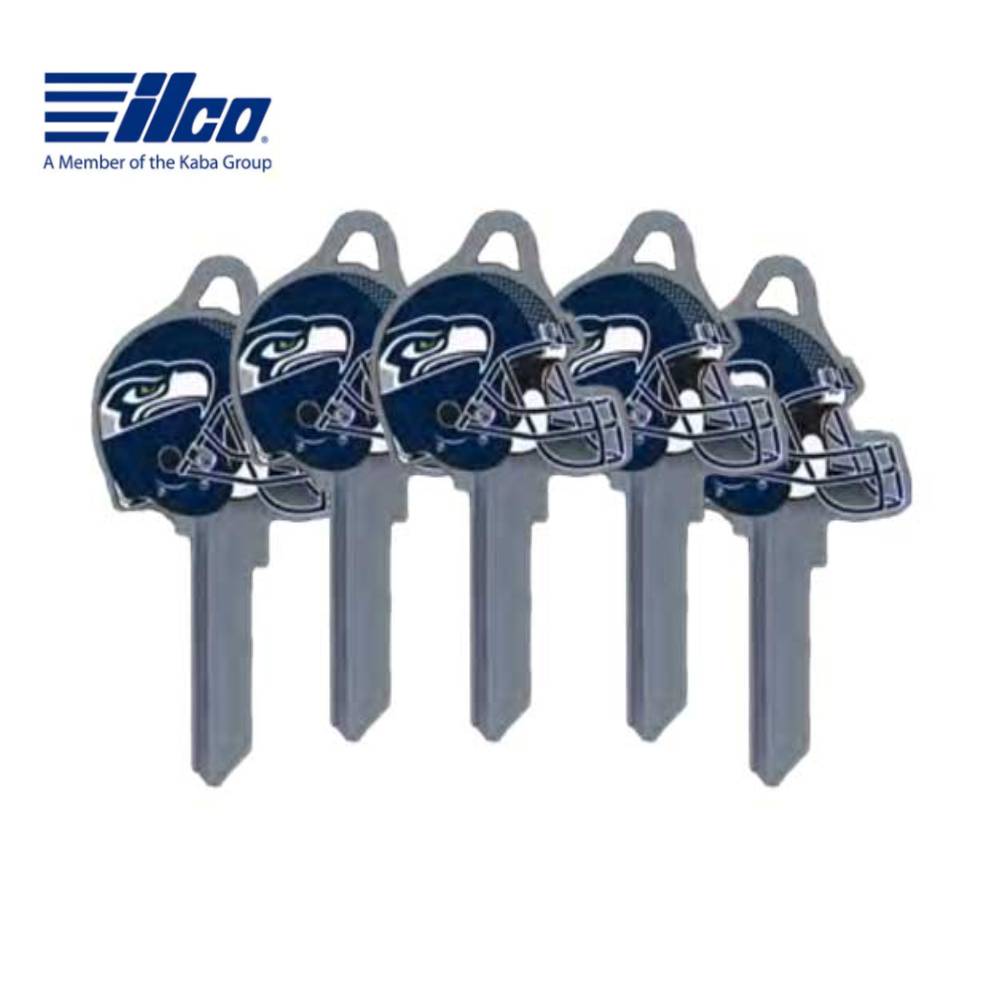 ILCO - NFL-KW1 TeamKeys - Helmet Edition Key Blank - Seattle Seahawks - Pack of 5