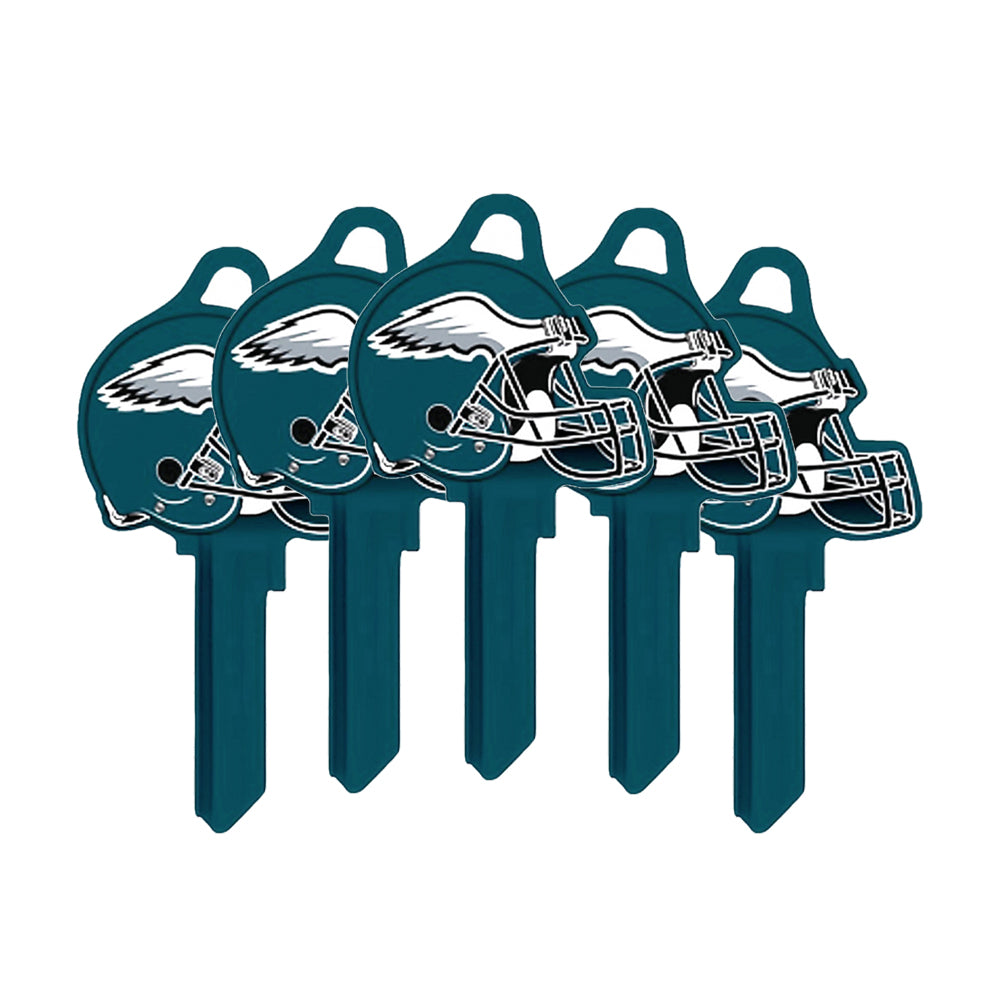 ILCO - NFL-SC1 TeamKeys - Helmet Edition Key Blank - Philadelphia Eagles (5 Pack)