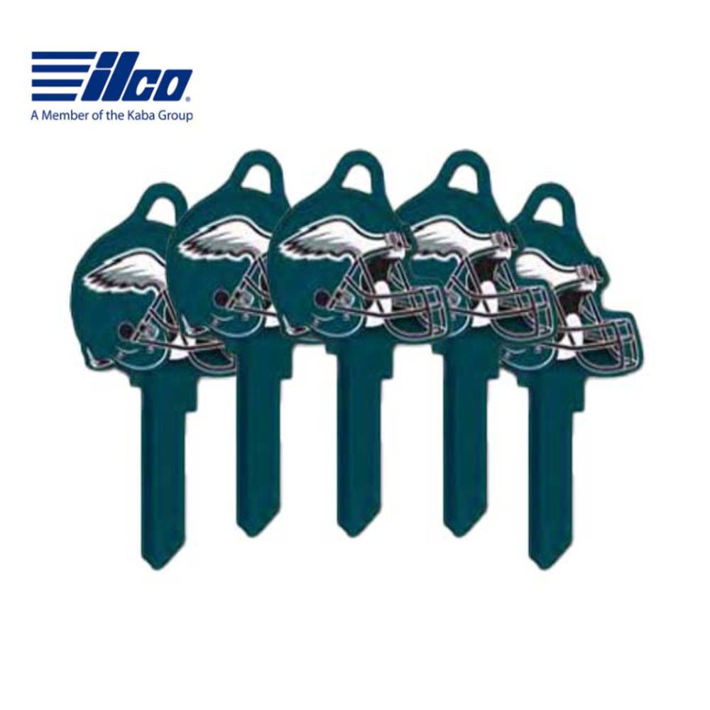 ILCO - NFL-SC1 TeamKeys - Helmet Edition Key Blank - Philadelphia Eagles - Pack of 5