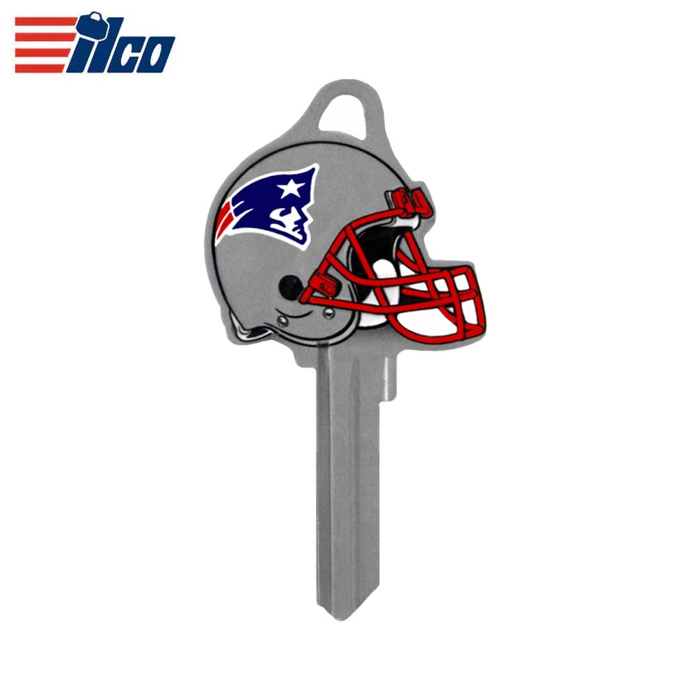 ILCO - NFL-SC1 TeamKeys - Helmet Edition Key Blank - New England Patriots - Pack of 5