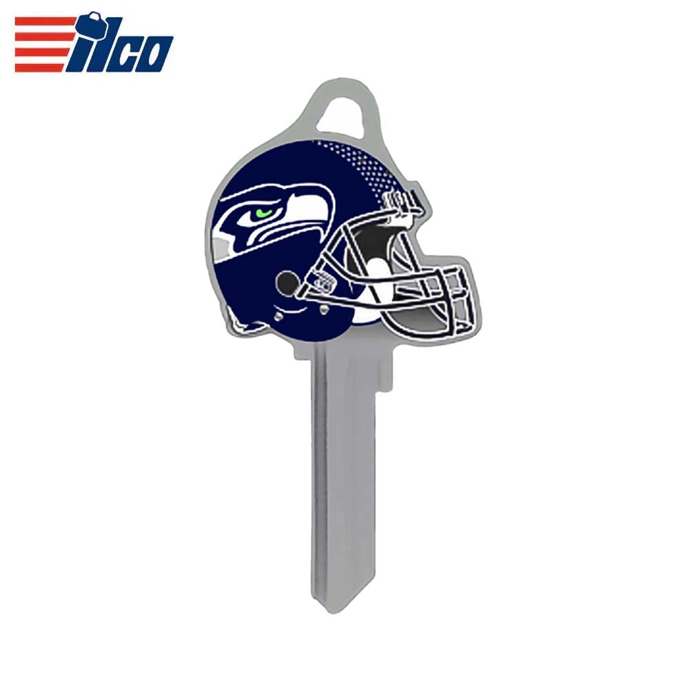 ILCO - NFL-SC1 TeamKeys - Helmet Edition Key Blank - Seattle Seahawks - Pack of 5