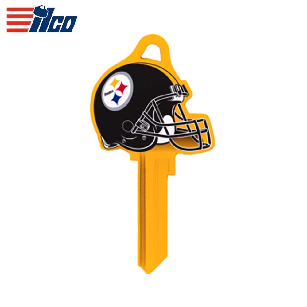 ILCO - NFL-SC1 TeamKeys - Helmet Edition Key Blank - Pittsburgh Steelers - Pack of 5