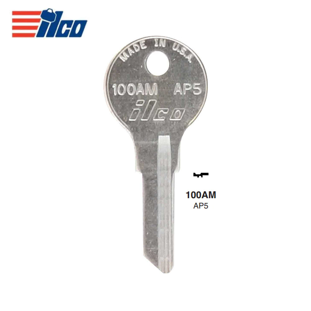 100AM Chicago Commercial & Residencial Key Blank - CHI-11 / AP5