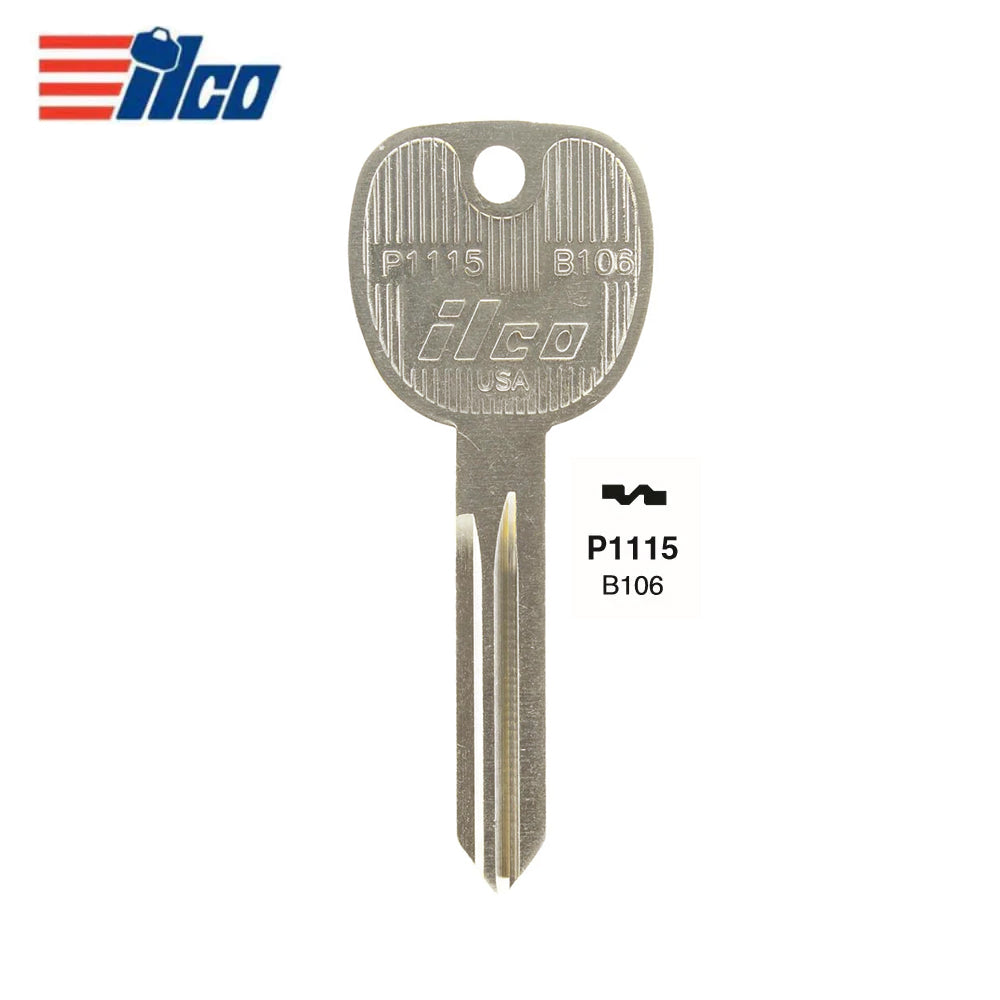 GM Double Sided 10 Cuts Key Blank - Z-Keyway - GM-37 / B106