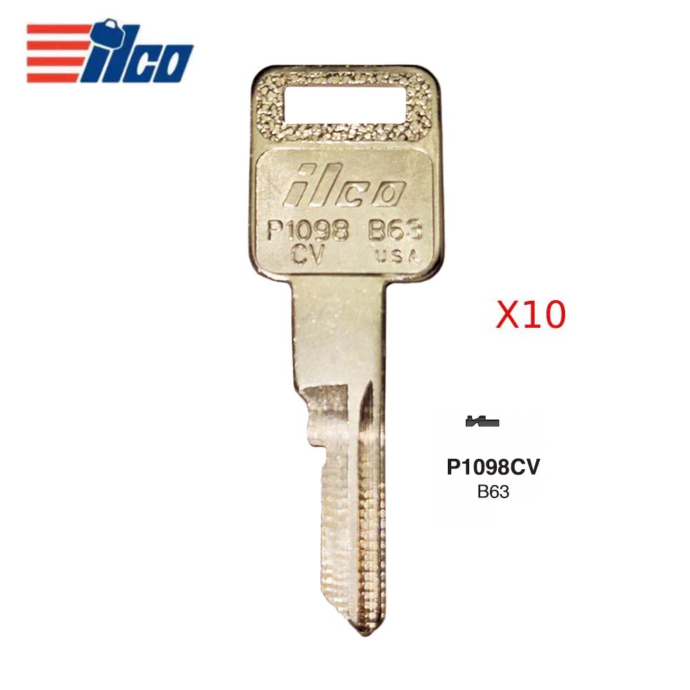 GM Key Blank - GM-17 / B63 (Packs of 10)