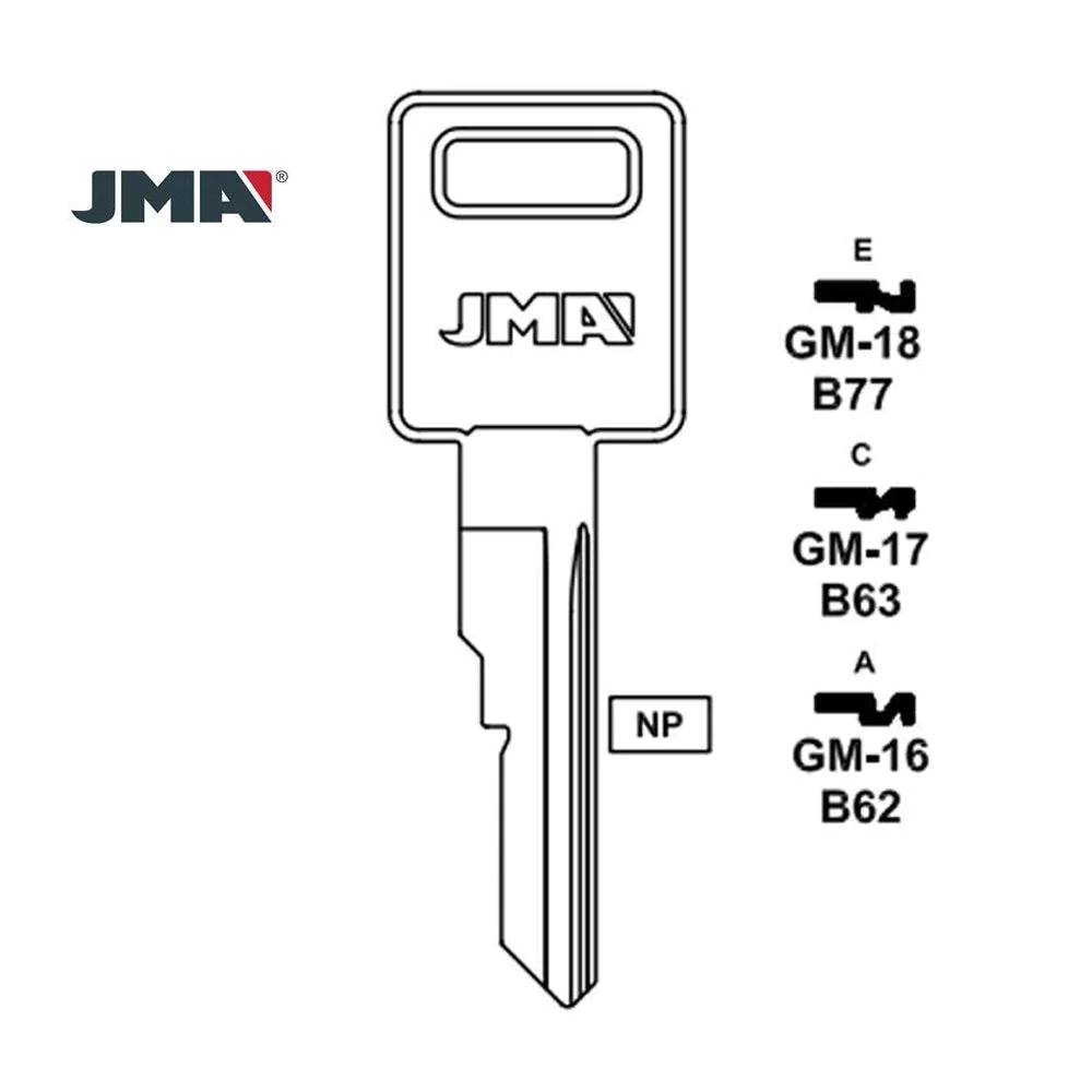 GM Key Blank - B77 / GM-18