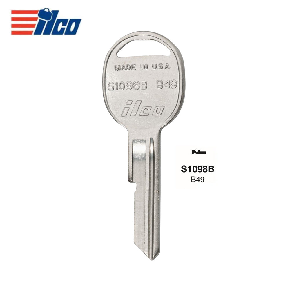 GM Key Blank - GM-10 / B49 (Packs of 10)