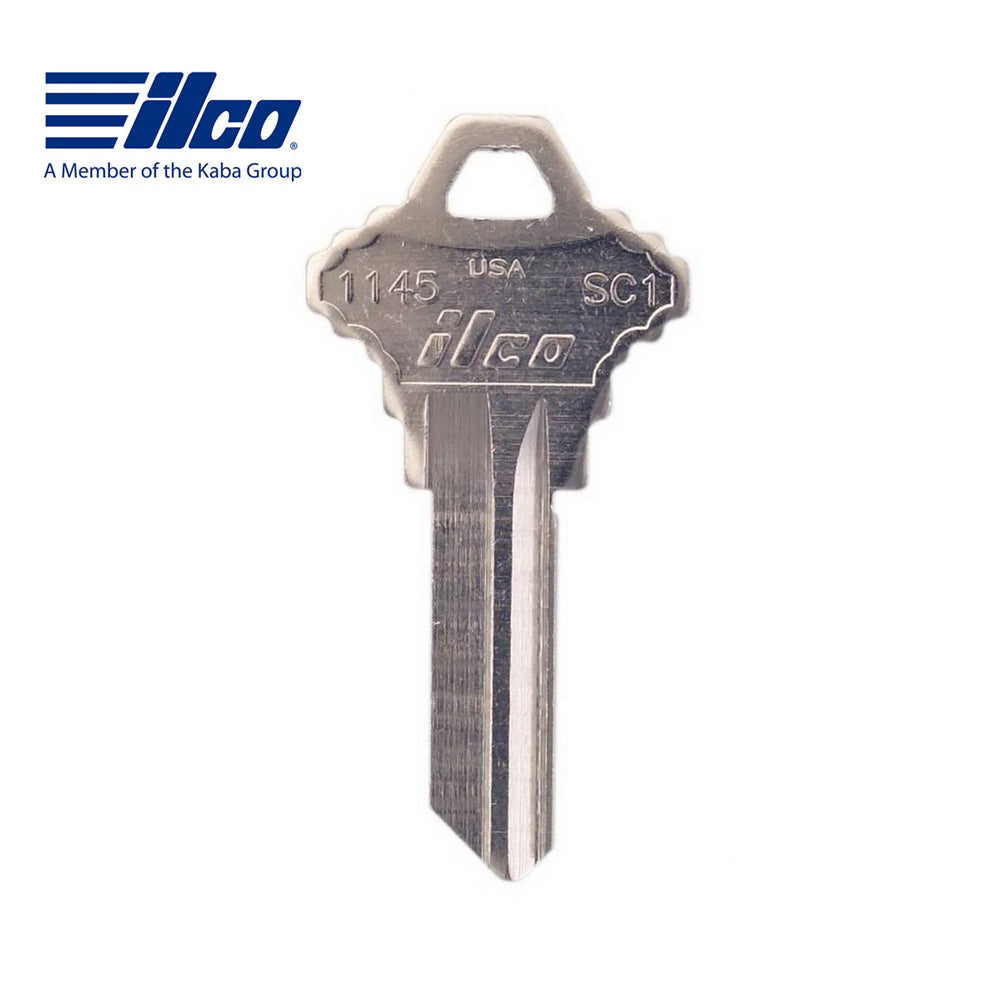 1145 5-Pin Schlage Key Blank - Nickel Plated - SLG-3E-NP / SC1 NP (Packs of 250)