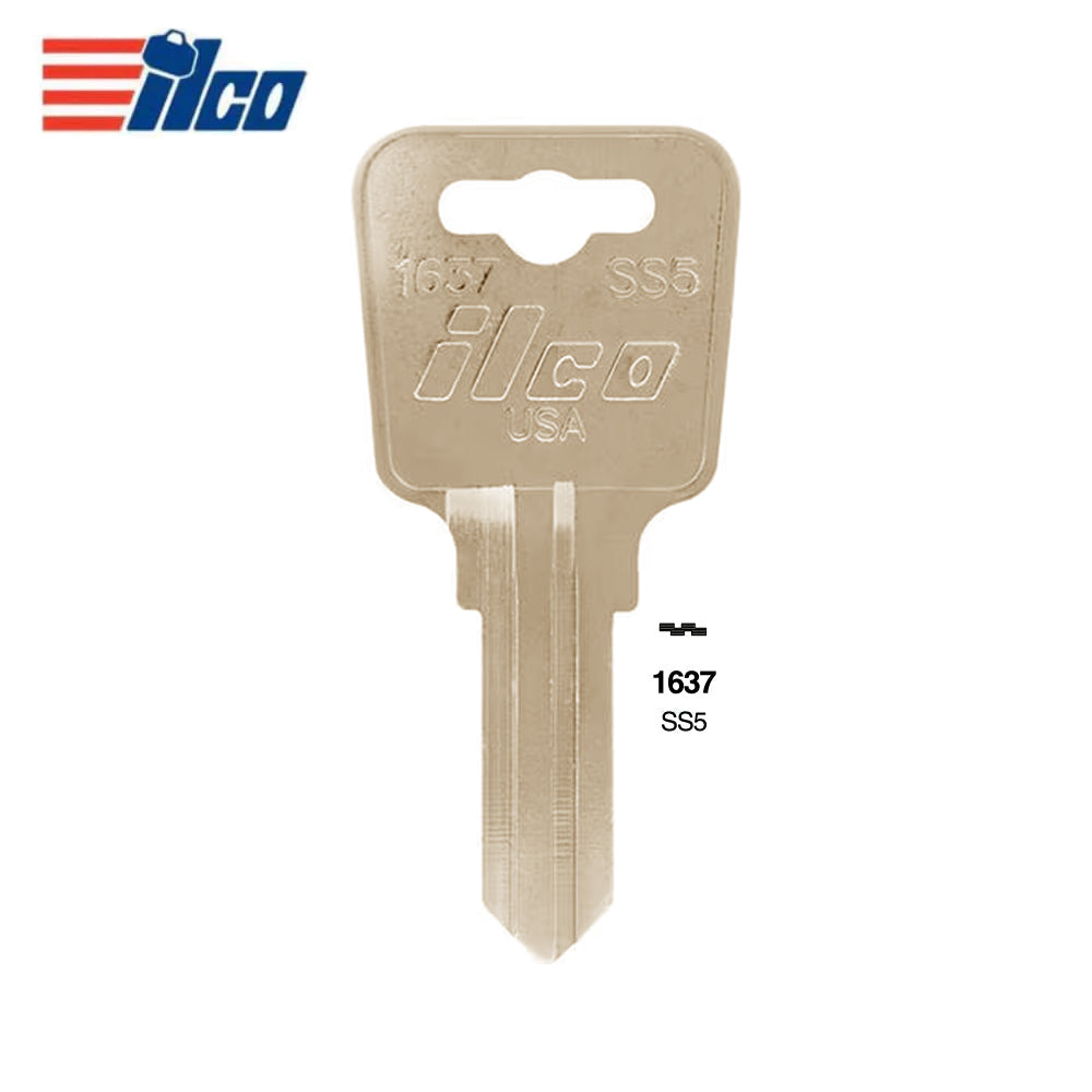 1637 Sentry Safe Commercial & Residencial Key Blank- SEN-1D / SS5 (Packs of 10)