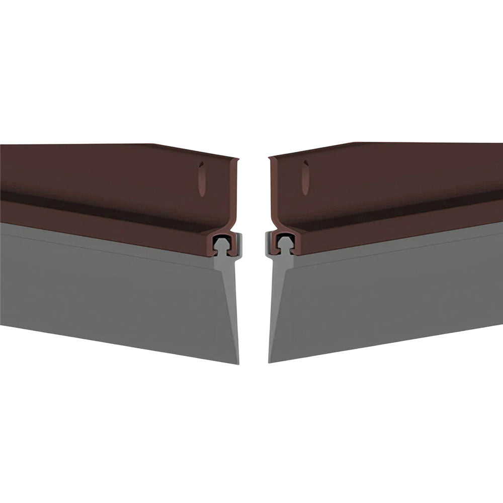 Cal-Royal - BTS-103 - Door Bottom Sweep made of Extruded Retainer and Vinyl Insert - 48 Inch - Dark Bronze Anodized Aluminum (313) (Pack of 2)
