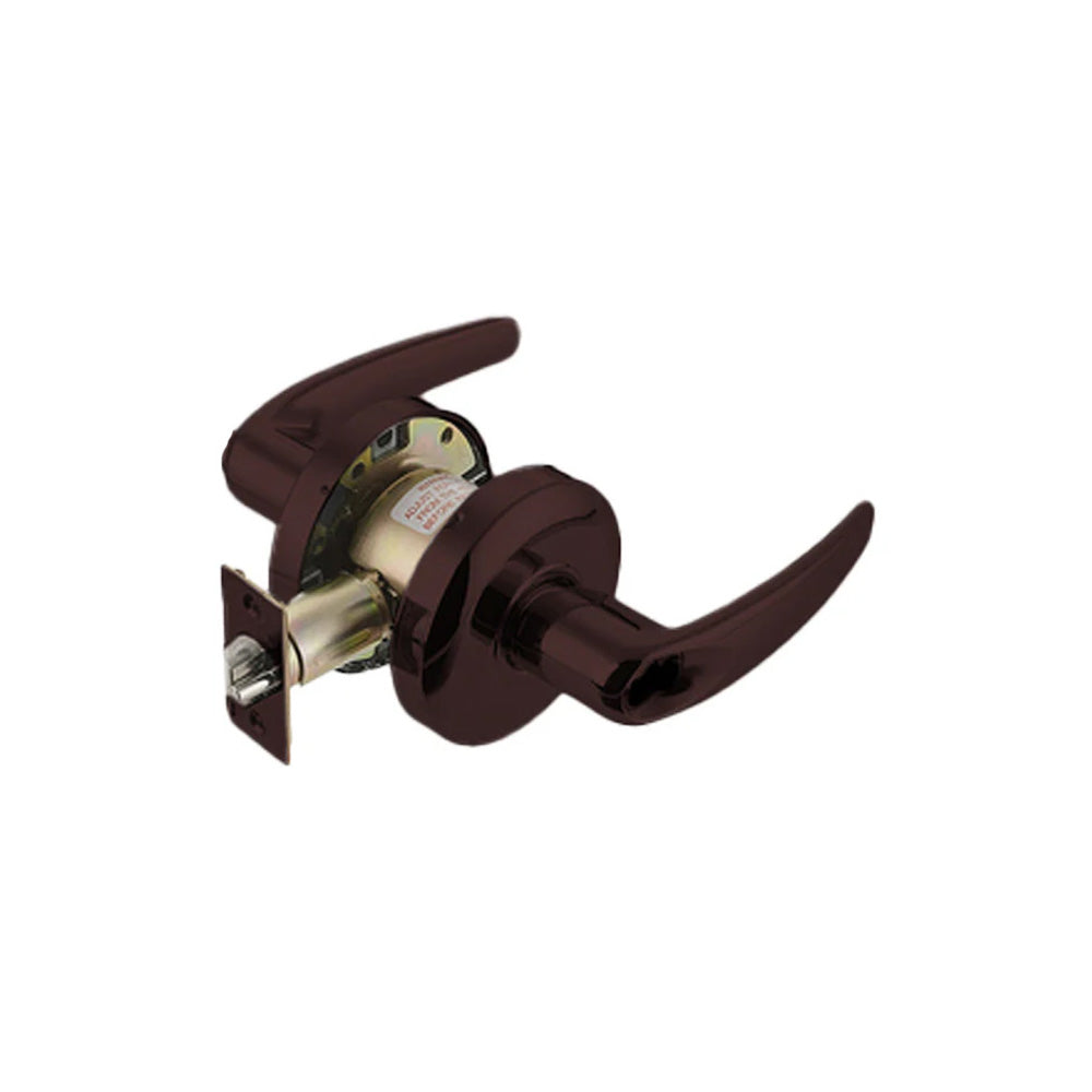 Cal-Royal - CAT00 - Commercial Lever Set Cylindrical Lock Turn/Push Button with Schlage C Keyway and 2-3/4" Backset - Grade 1 - US10B - Dark Oxidized Satin Bronze Oil Rubbed (613)