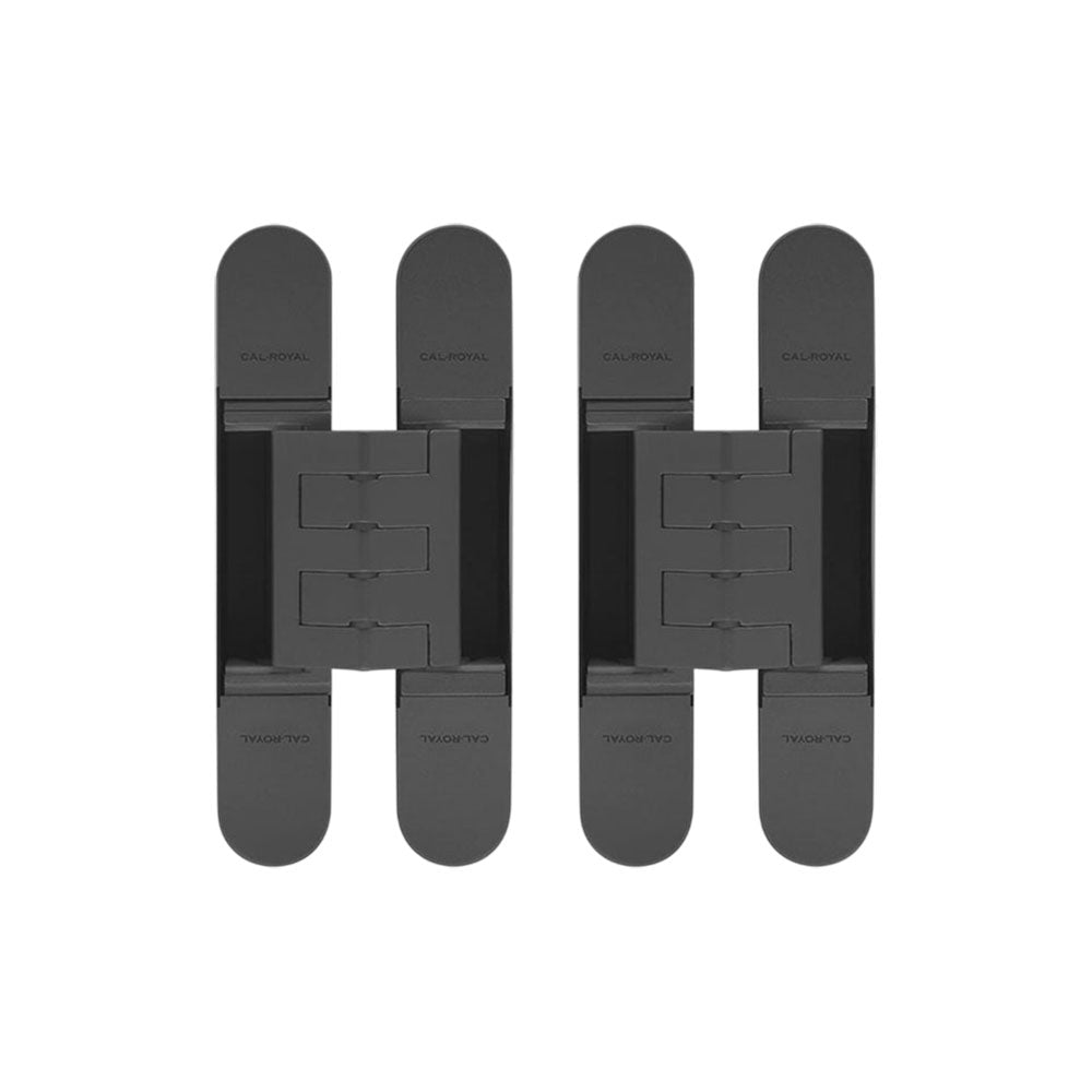 Cal-Royal - CR3D44 - 3D Adjustable Invisible Hinge - US1 - Flat Black Coated (622) (Pack of 2)