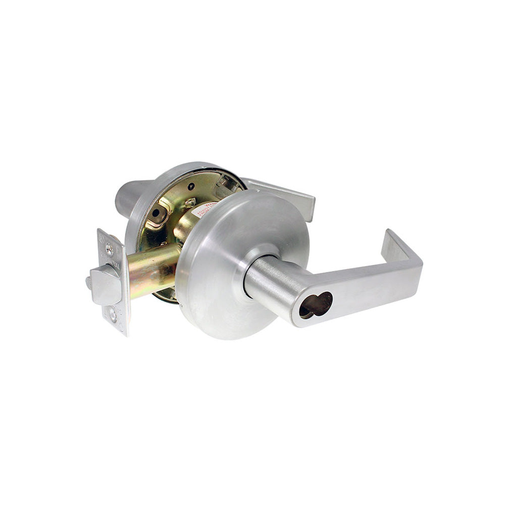 Cal-Royal - ICCGN00 - Entrance/Office Lever Lock with Interchangeable Small Format Core Prep - Grade 1 - US26D - Satin Chromium Plated (626)