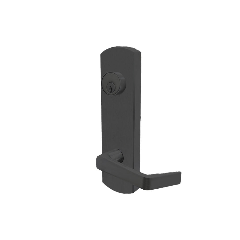 Cal-Royal - NESC9800 - Classroom Rigid Escutcheon Lever Trim with 2-3/4" Backset - US1 - Flat Black Coated (622)