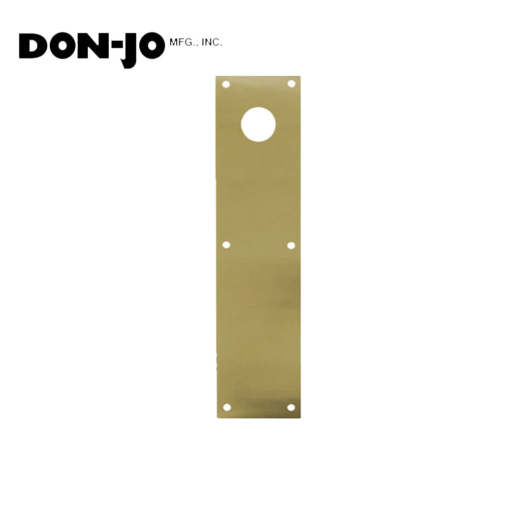 Don-Jo - CFD70-605 - Push Plate with 3-1/2 Width and 15 Length - 605 (Bright Brass Finish)