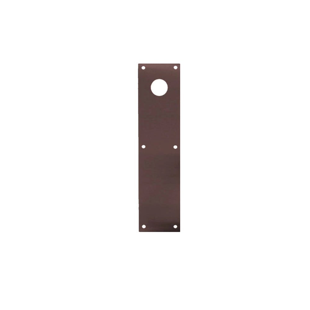 Don-Jo - CFD-71-613 - Push Plate 4 Width and 16 Length with Deadlock Hole at 2-1/2 on Center From Top - 613 (Oil Rubbed Bronze Finish)