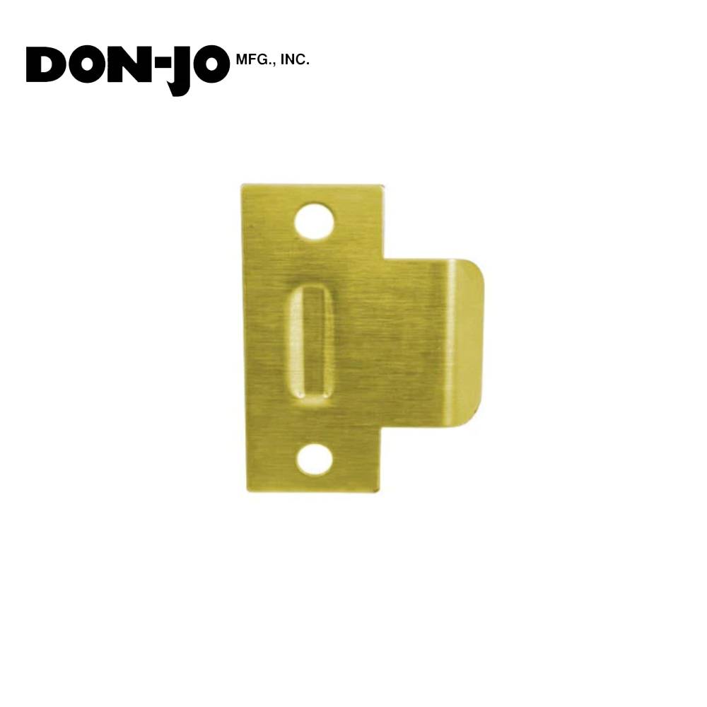Don-Jo - DT9102-605 - Extended Lip Dimple T-Strike 2-3/4 Height and 2 Width - 605 (Bright Brass Finish)