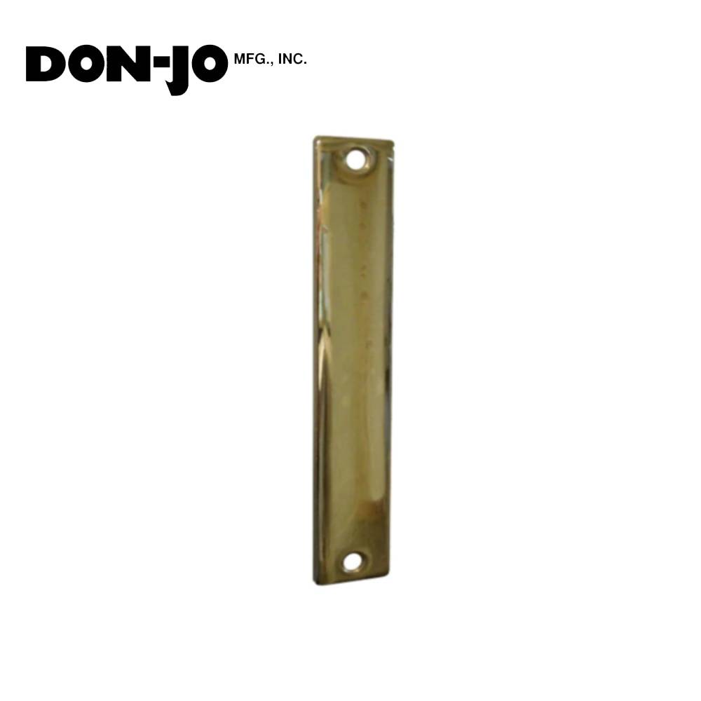 Don-Jo - EF-86-BP - Mortise Edge Filler Plate 8 Length and 1-1/4 Width - BP (Bright Brass Plated Clear Coated Finish-632)