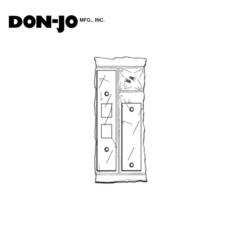 Don-Jo - FBRK-3 - Filler Plate Kits 16 Gauge Steel Reinforcement Kit Primed for Painting