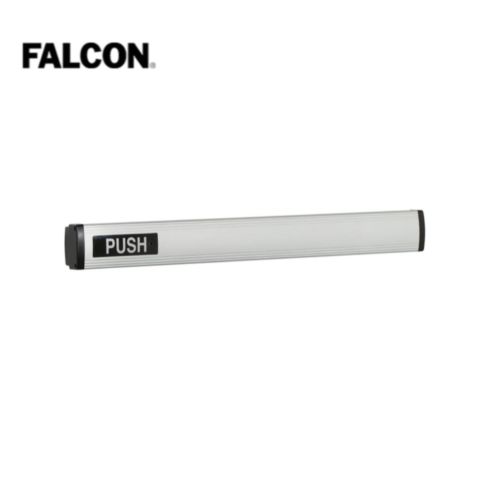 Falcon - 1490EO - Concealed Vertical Rod Touchbar Exit Device - 36 - Exit Only - US28 (Satin Aluminum Clear Anodized)
