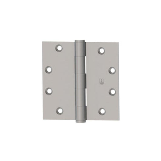 Global Door Controls - CP Series - Commercial Template Hinge - 5 Inch X 4.5 Inch - Heavy Duty - Brushed Chrome (Packs of 2)