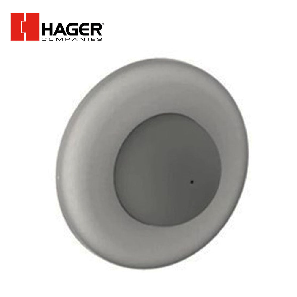 HAGER - 232W - Convex Wall Stop - Concealed Mounting with Rubber Stop - 2-7/16" Diameter - 1" Projection
