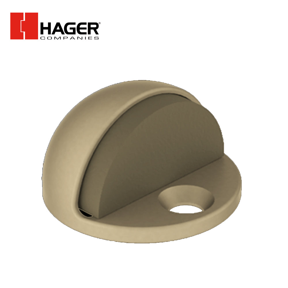 HAGER - 241F - Dome Stop - Low - Die Cast Brass