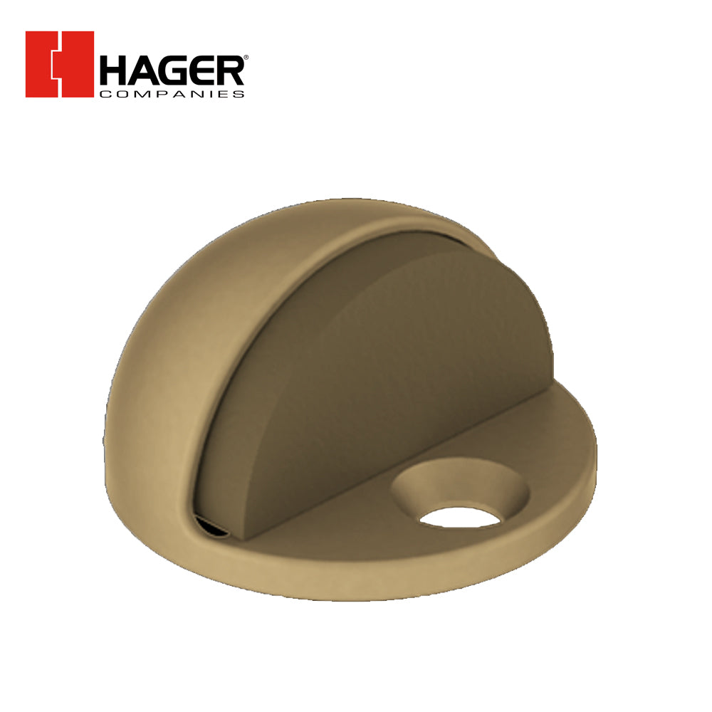 HAGER - 241F - Dome Stop - Low - Die Cast Brass