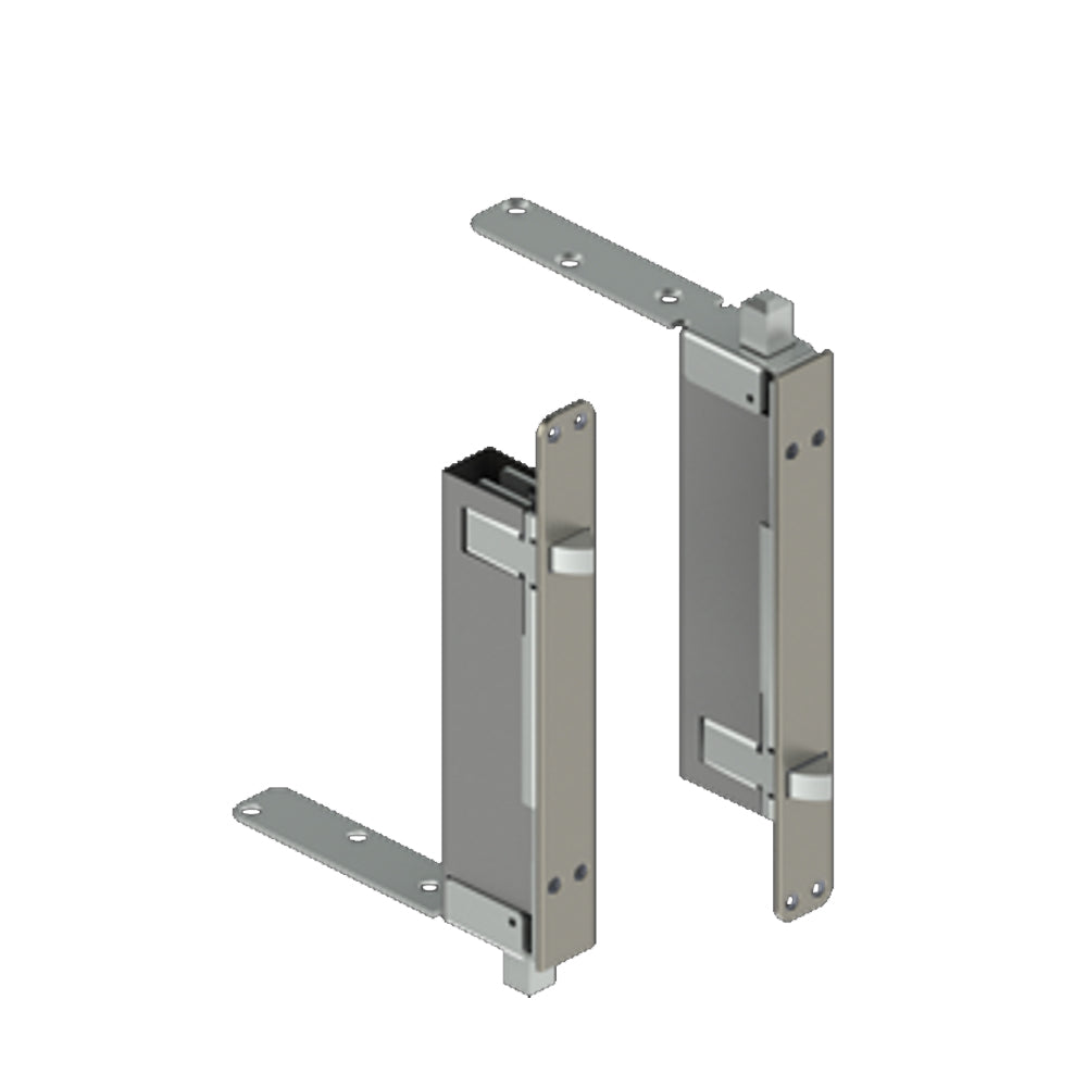 HAGER - 291D - Automatic Flush Bolt - 1/2 Inch Square Bolt Head - 15/16 Inch by 2-1/4 Inch Mortise Strike