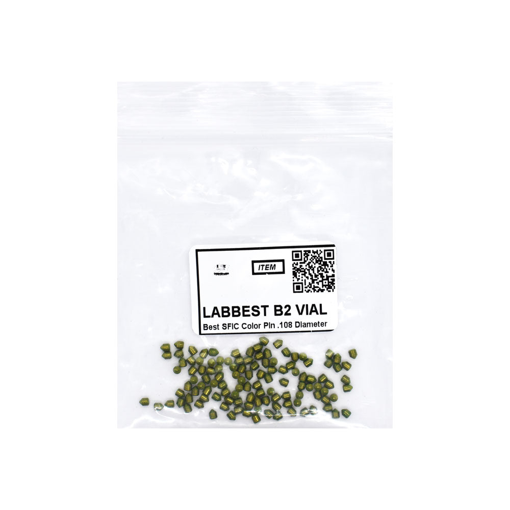 LAB - BEST-B2-VIAL - 2B Universal SFIC Bottom Pins - .135 Size - A2 Systems - Nickel Silver - Vial 100 Pins