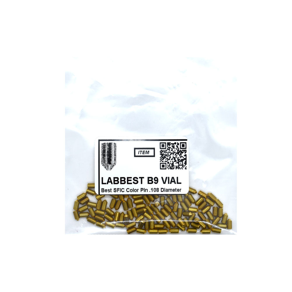 LAB - BEST-B9-VIAL - 9B Universal SFIC Bottom Pins - .222 Size - A2 Systems - Nickel Silver - Vial 100 Pins