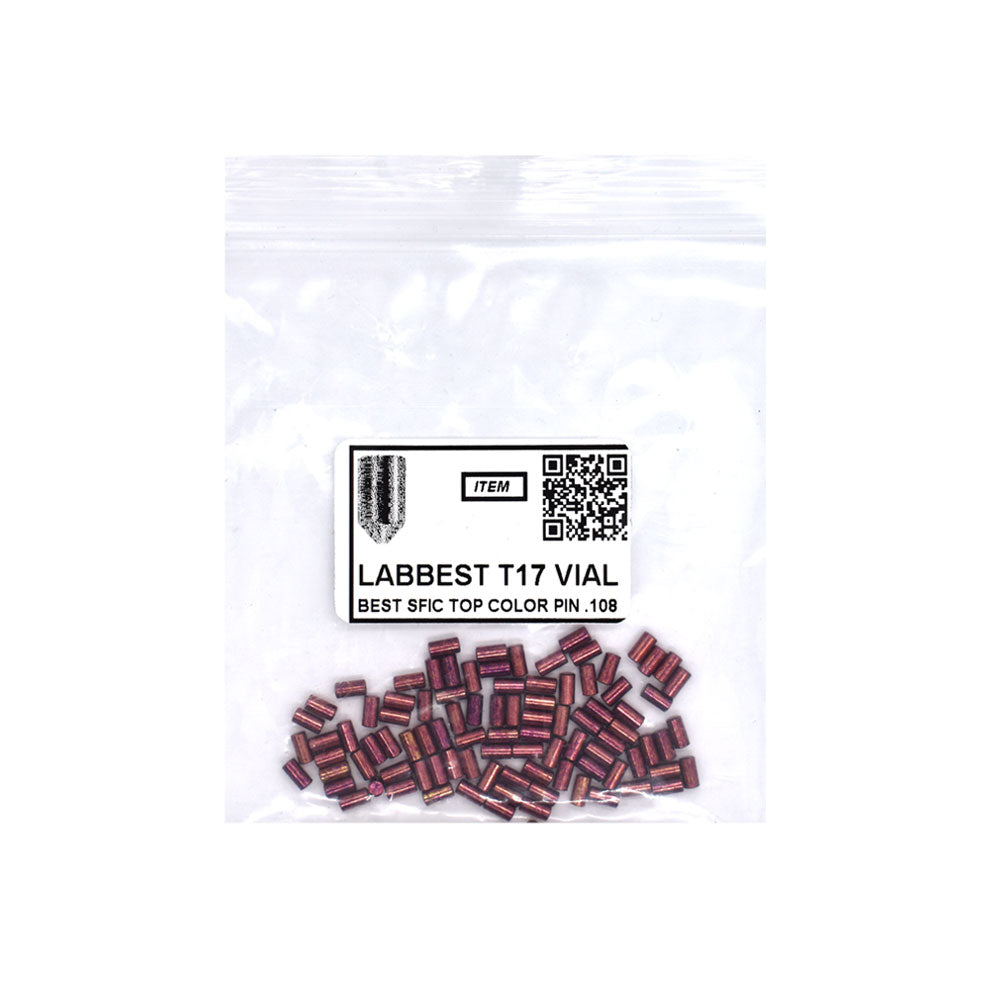 LAB - BEST-T17-VIAL - 17T Universal SFIC Top Pins - .212 Size - A2 Systems - Brass - Vial 100 Pins