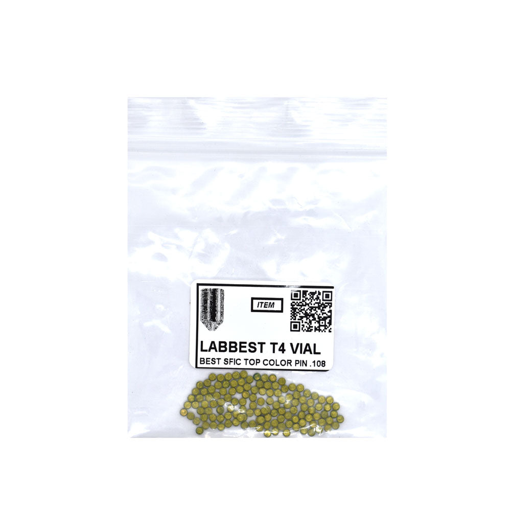 LAB - BEST-T4-VIAL - 4T Universal SFIC Top Pins - .050 Size - A2 Systems - Brass - Vial 100 Pins