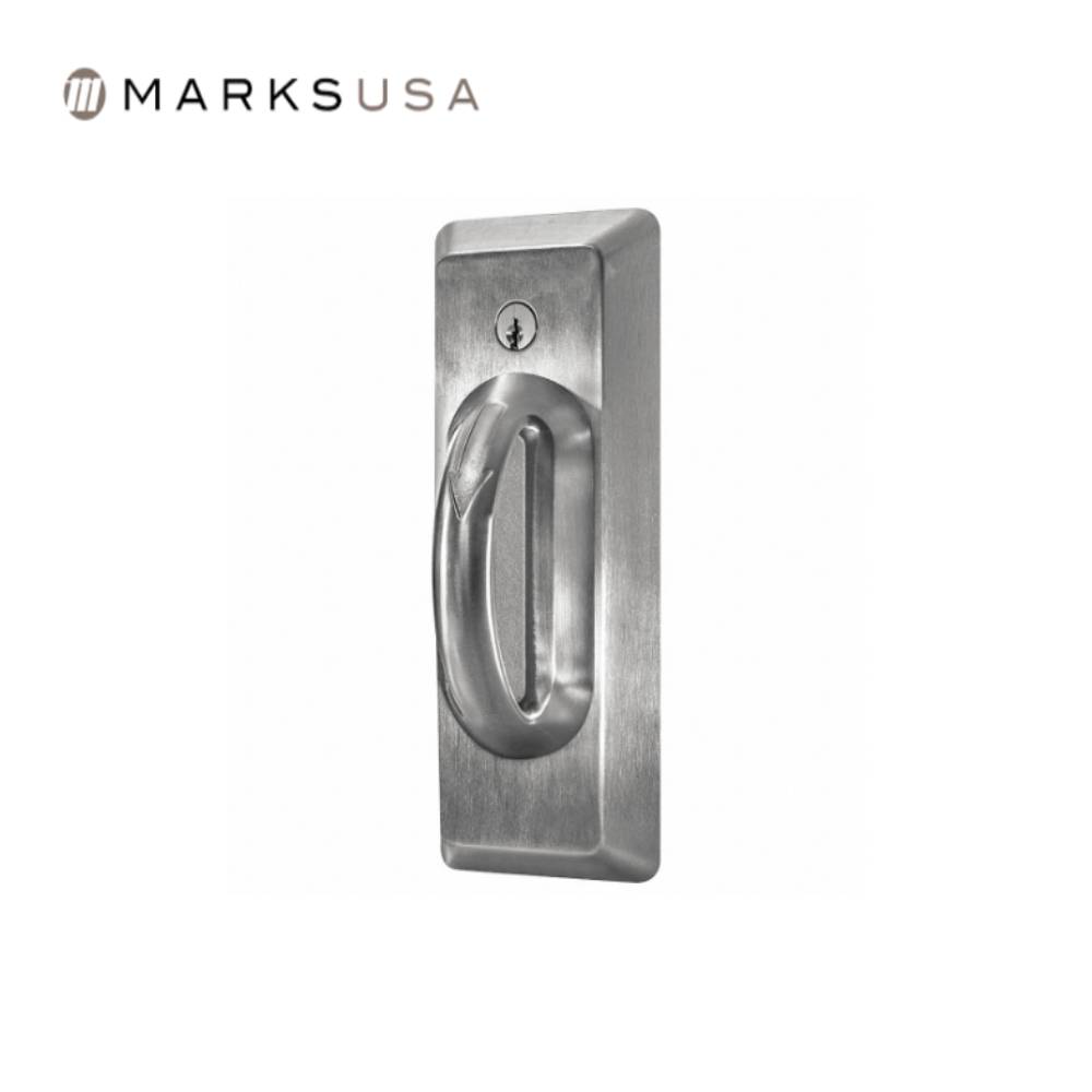 Marks USA - 195BHRSB - Communicating Classroom Cylindrical Lock - SFIC Prep Less Core - D-Lig Slide - Non-Handed - Grade 1 - Satin Stainless Steel