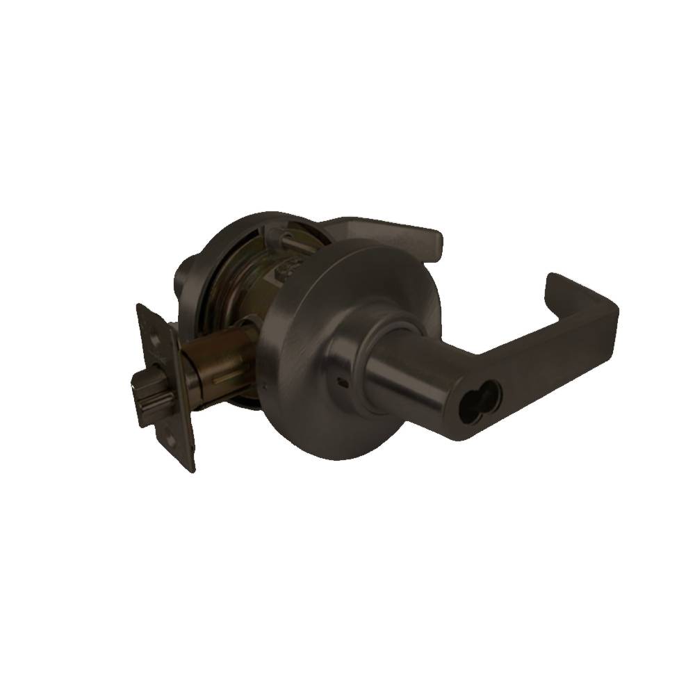 Marks USA - 195RF - Storeroom Function Cylindrical Lock - Corbin Russwin Pin LFIC Less Core - American Lever 7-Pin - 3-7/16 Rose Diameter - 2-3/4 Backset - Non-Handed - F86 ANSI - Grade 1 - Oil Rubbed Bronze