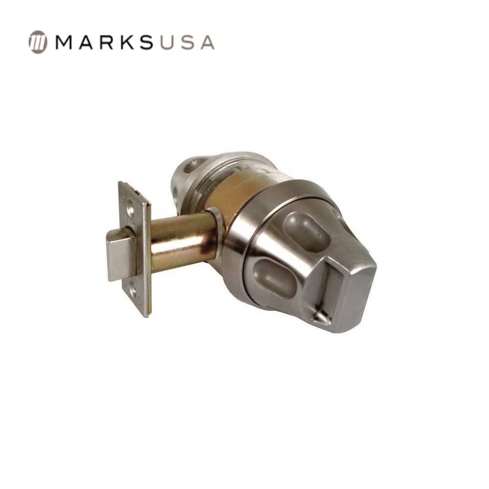 Marks USA - 5SS55LF - Privacy Mortise Lock - Non-Keyed - Anti-Ligature Lever - Field Reversible - Grade 1 - Satin Stainless Steel