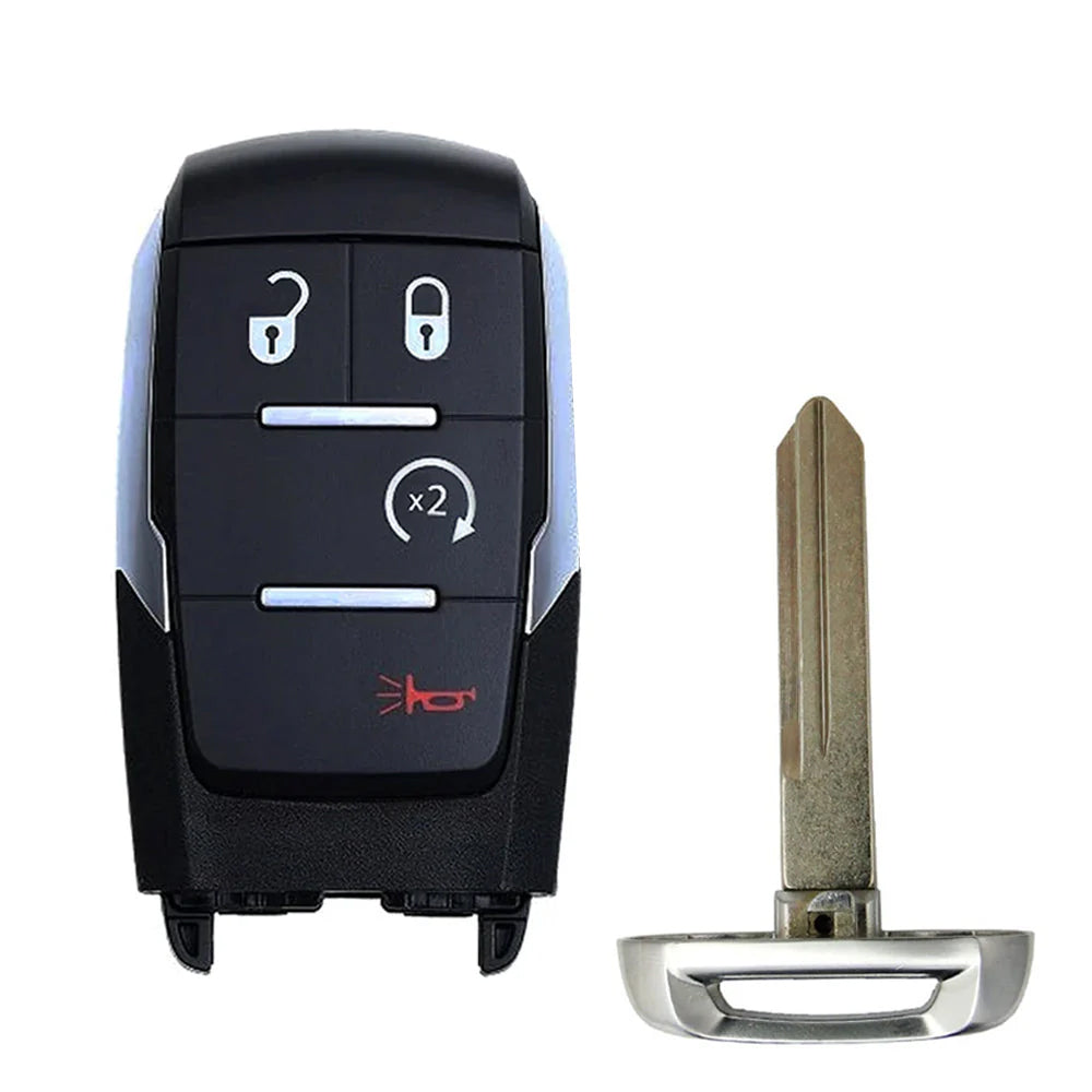 2019 RAM 3500 Limited Smart Key 4B FCC# GQ4-76T - Silver Sides - 68376346AC - Aftermarket
