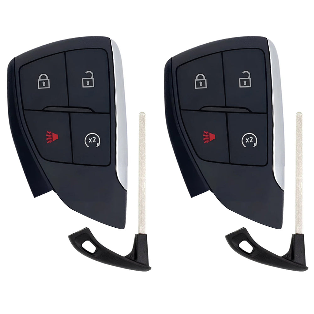 2022 - 2026 Chevrolet GMC Smart Key Shell 4B W/ Remote Start Compatible with FCC# YG0G21TB2 (2 Pack)