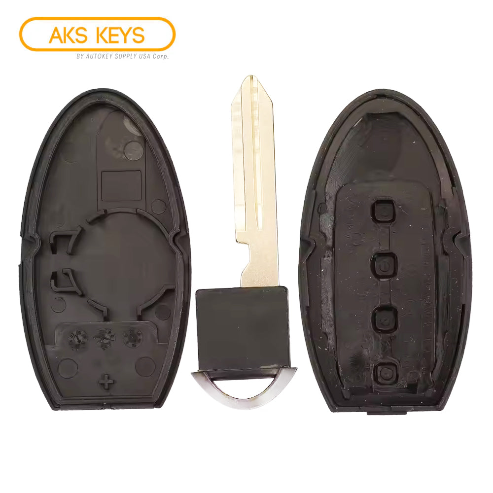 2007 - 2017 Nissan Infiniti Smart Key Shell 4 Buttons FCC# KR55WK48903 / KR55WK49622