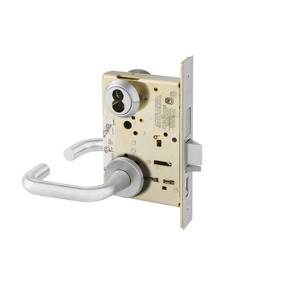 Sargent - 8272 - 12V Electrified Mortise Lock - Double Cylinder - Fail-Safe - LFIC Prep Less Core - Rose Trim Function - Grade 1