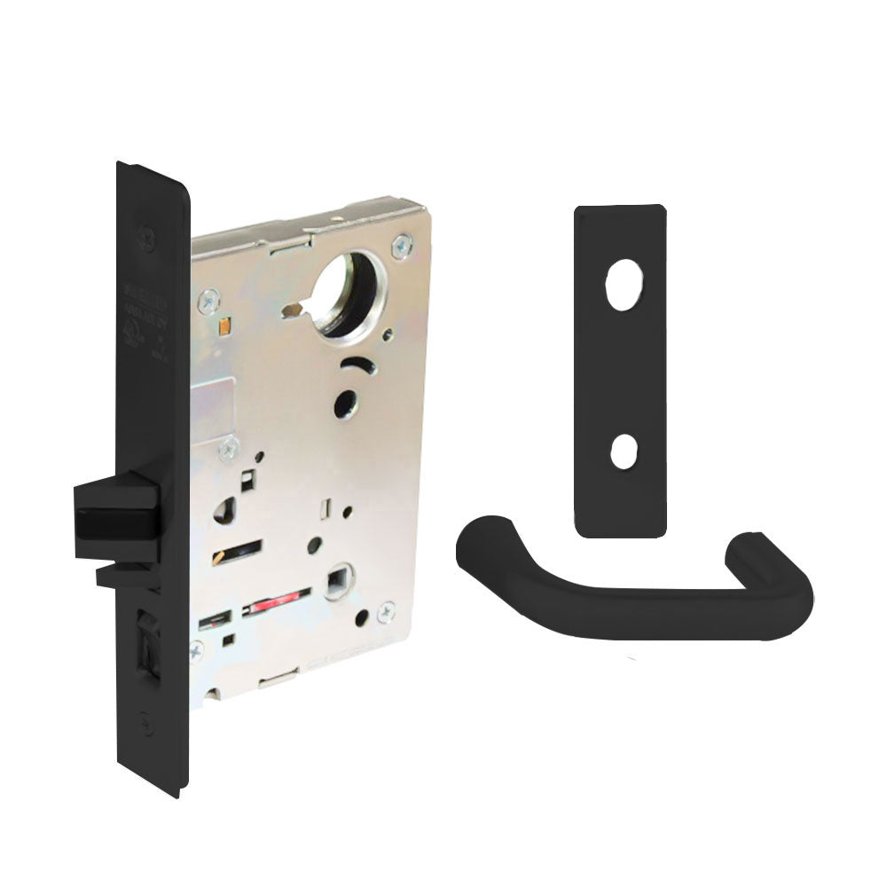 Sargent - 8204 - Storeroom Mortise Lock - Heavy Duty Standard Cylinder - SFIC - Keyed Alike - Escutcheon Trim Function - Grade 1 - US20D (Dark Statuary Bronze Lacquered)