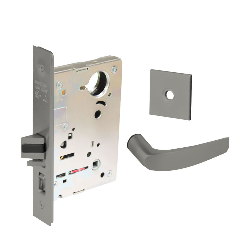 Sargent - 8237 - Classroom Mortise Lock - Heavy Duty Standard Cylinder - SFIC - Rose Trim Function - Grade 1 - US32D (Satin Stainless Steel)