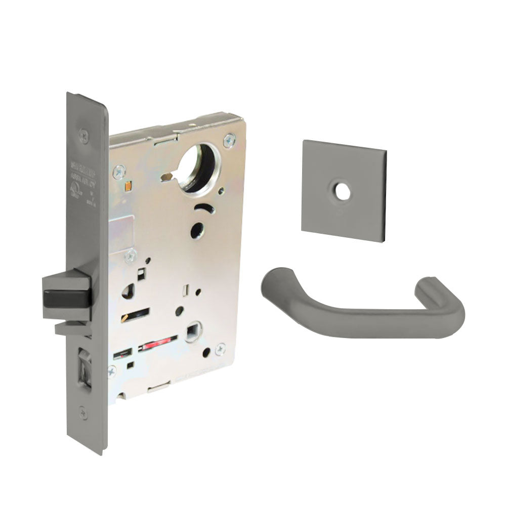 Sargent - 8237 - Classroom Mortise Lock - Heavy Duty Standard Cylinder - SFIC - Rose Trim Function - Grade 1 - US32D (Satin Stainless Steel)