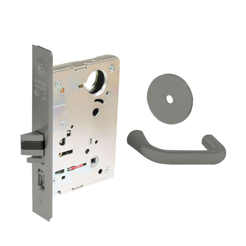 Sargent - 8237 - Classroom Mortise Lock - Heavy Duty Standard Cylinder - SFIC - Rose Trim Function - Grade 1 - US32D (Satin Stainless Steel)